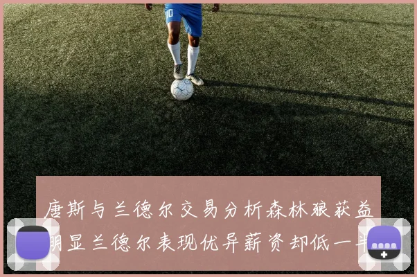 唐斯与兰德尔交易分析森林狼获益明显兰德尔表现优异薪资却低一半